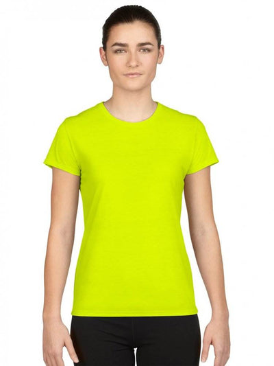 Gildan Missy Fit Womens X-Small Adult Performance Short Sleeve T-Shirt, Yellow