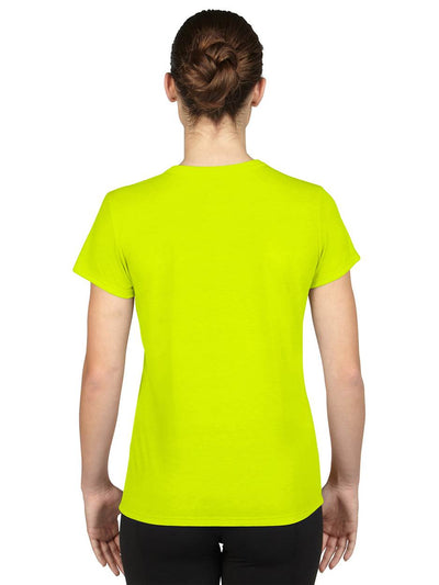 Gildan Missy Fit Womens X-Small Adult Performance Short Sleeve T-Shirt, Yellow