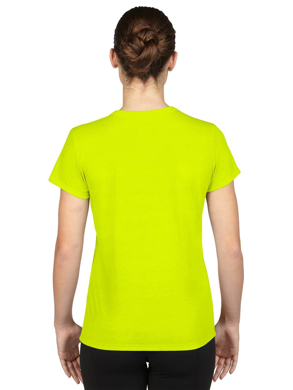 Gildan Missy Fit Womens X-Small Adult Performance Short Sleeve T-Shirt, Yellow