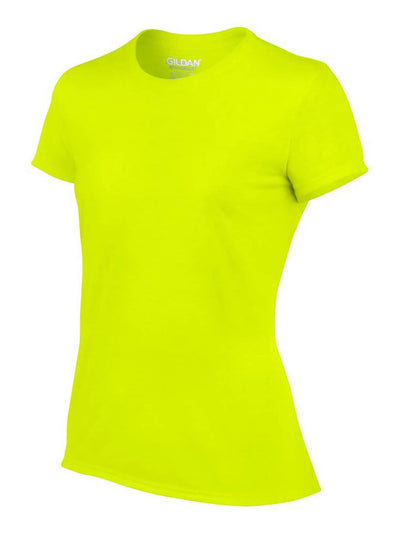 Gildan Missy Fit Womens X-Small Adult Performance Short Sleeve T-Shirt, Yellow