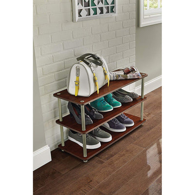 ClosetMaid 501500 3-Tier Shoe Organizer for 12 Pairs of Shoes Cherry (Open Box) - VMInnovations