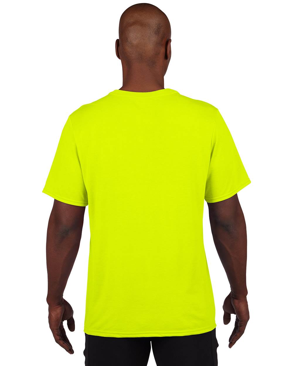 Gildan Mens Large Adult Performance Short Sleeve T-Shirt, Yellow (Open Box)