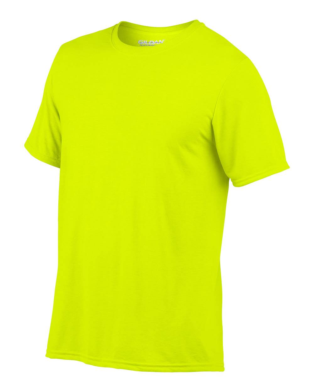 Gildan Mens Large Adult Performance Short Sleeve T-Shirt, Yellow (Open Box)