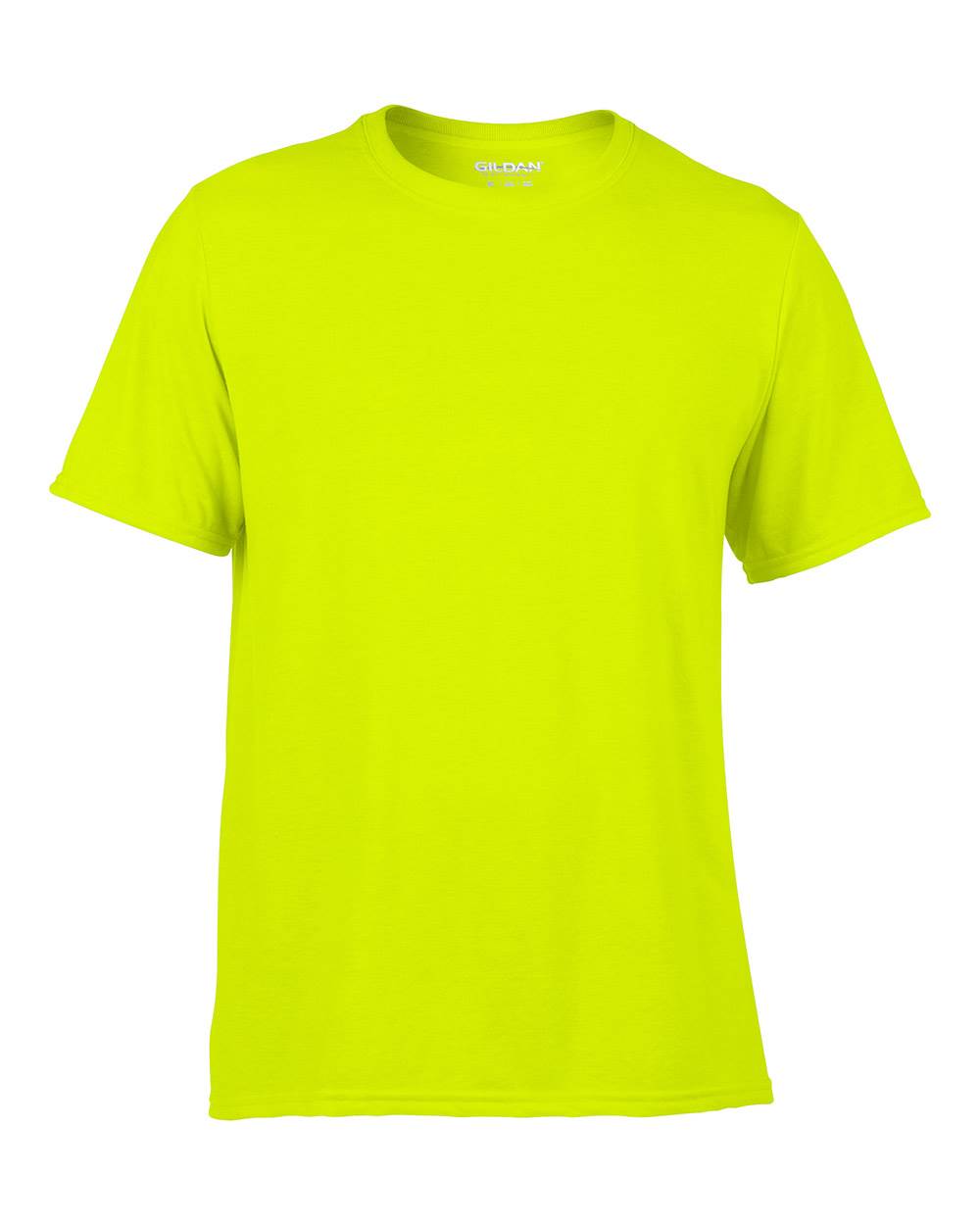 Gildan Mens Large Adult Performance Short Sleeve T-Shirt, Yellow (Open Box)