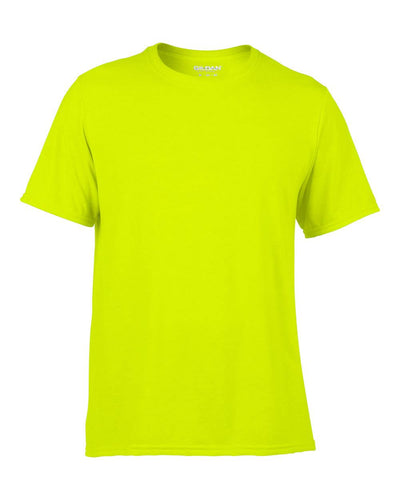Gildan Mens Large Adult Performance Short Sleeve T-Shirt, Yellow (Open Box)