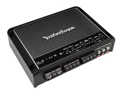Rockford Fosgate R400-4D 400W 4 Channel Car Audio Amplifier + 4 Gauge Amp Kit