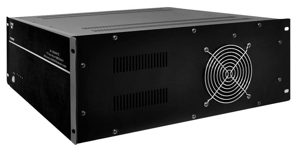 New Pyle PT8000CH 8 Channel 8000 Watt 19" Rack Mount Stereo Mono Amplifier Amp