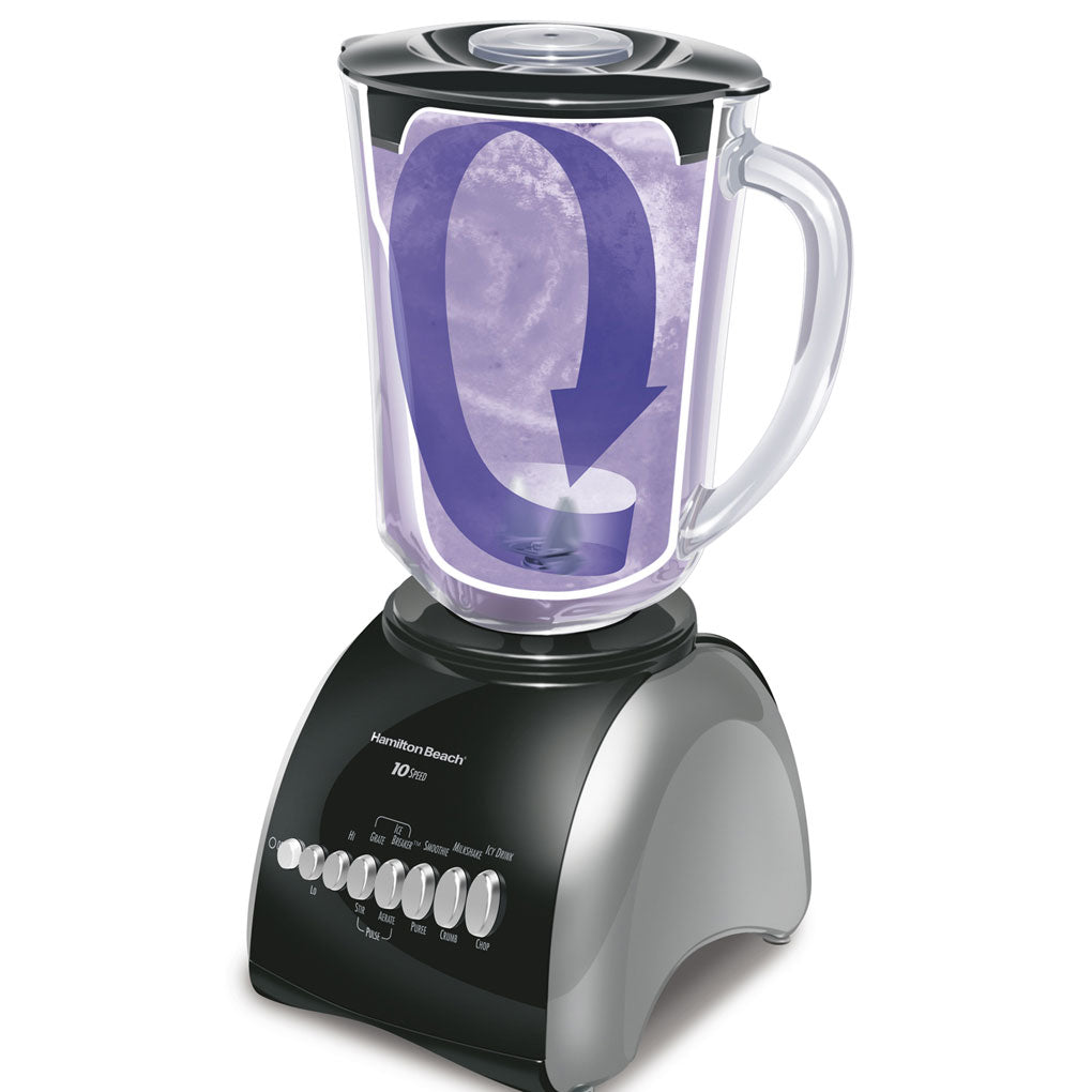 New Hamilton Beach 50235 550W WaveMaster 10Speed Kitchen Blender Mixer(Open Box)