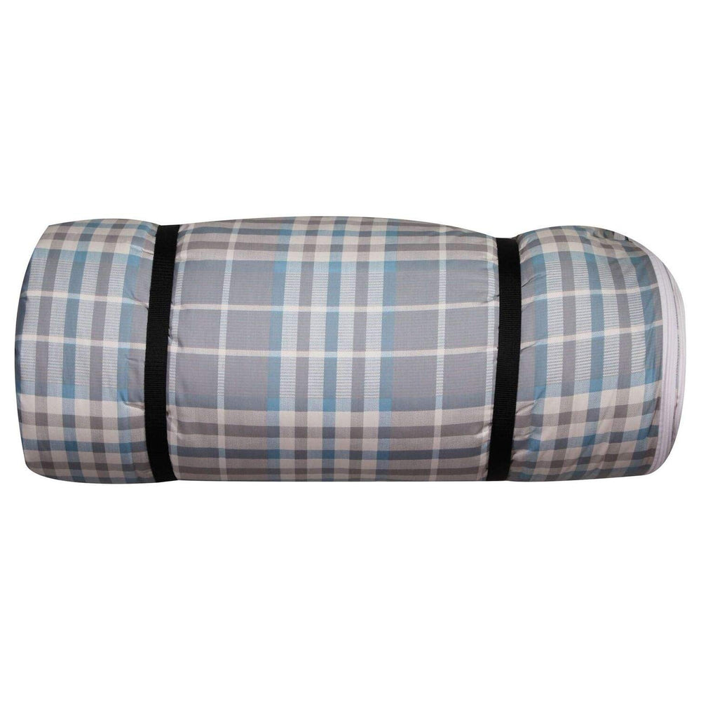 Disc-O-Bed Duvalay Luxury Memory Foam Sleeping Pad & Duvet, Plaid (Open Box) - VMInnovations