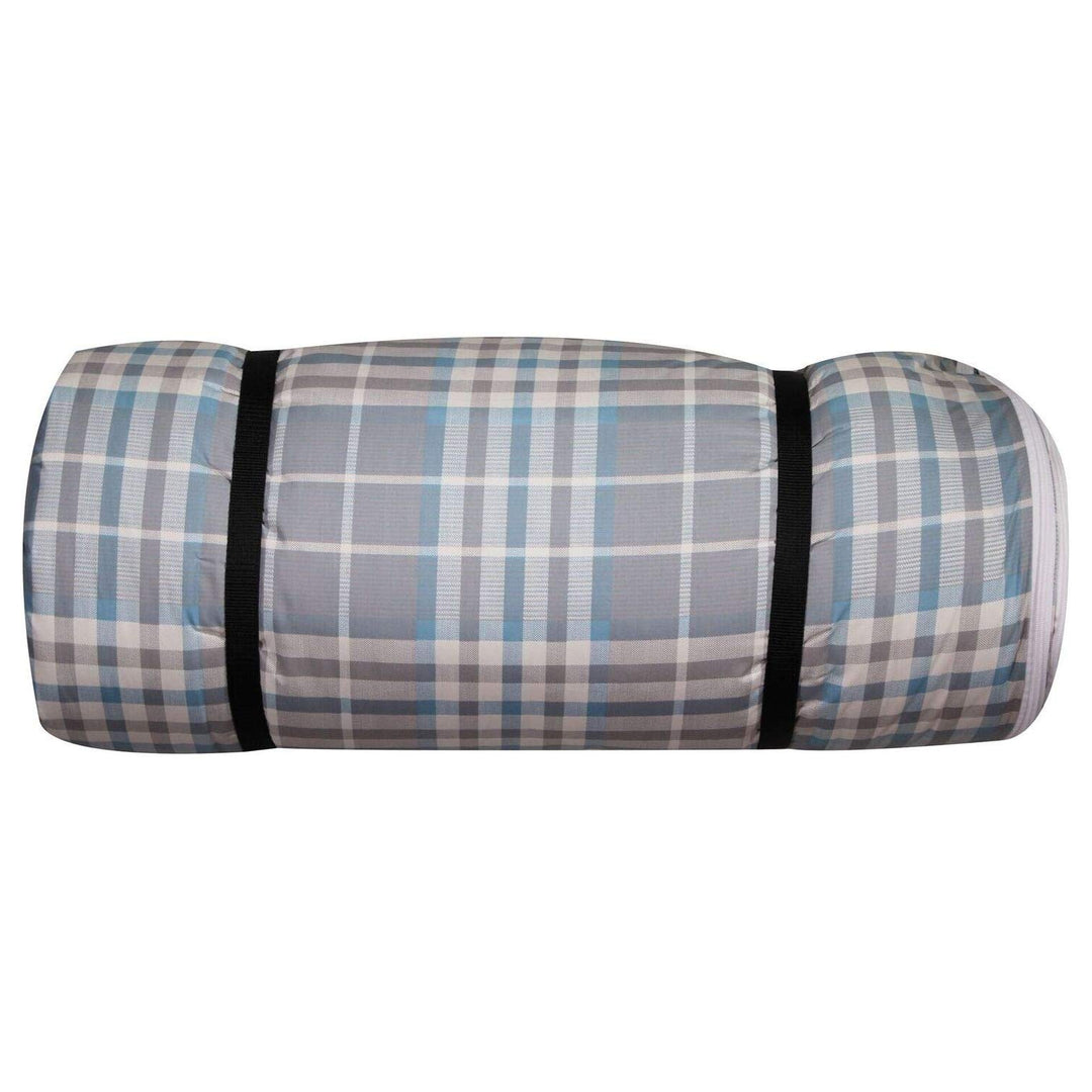 Disc-O-Bed Duvalay Luxury Memory Foam Sleeping Pad & Duvet, Plaid (Open Box)