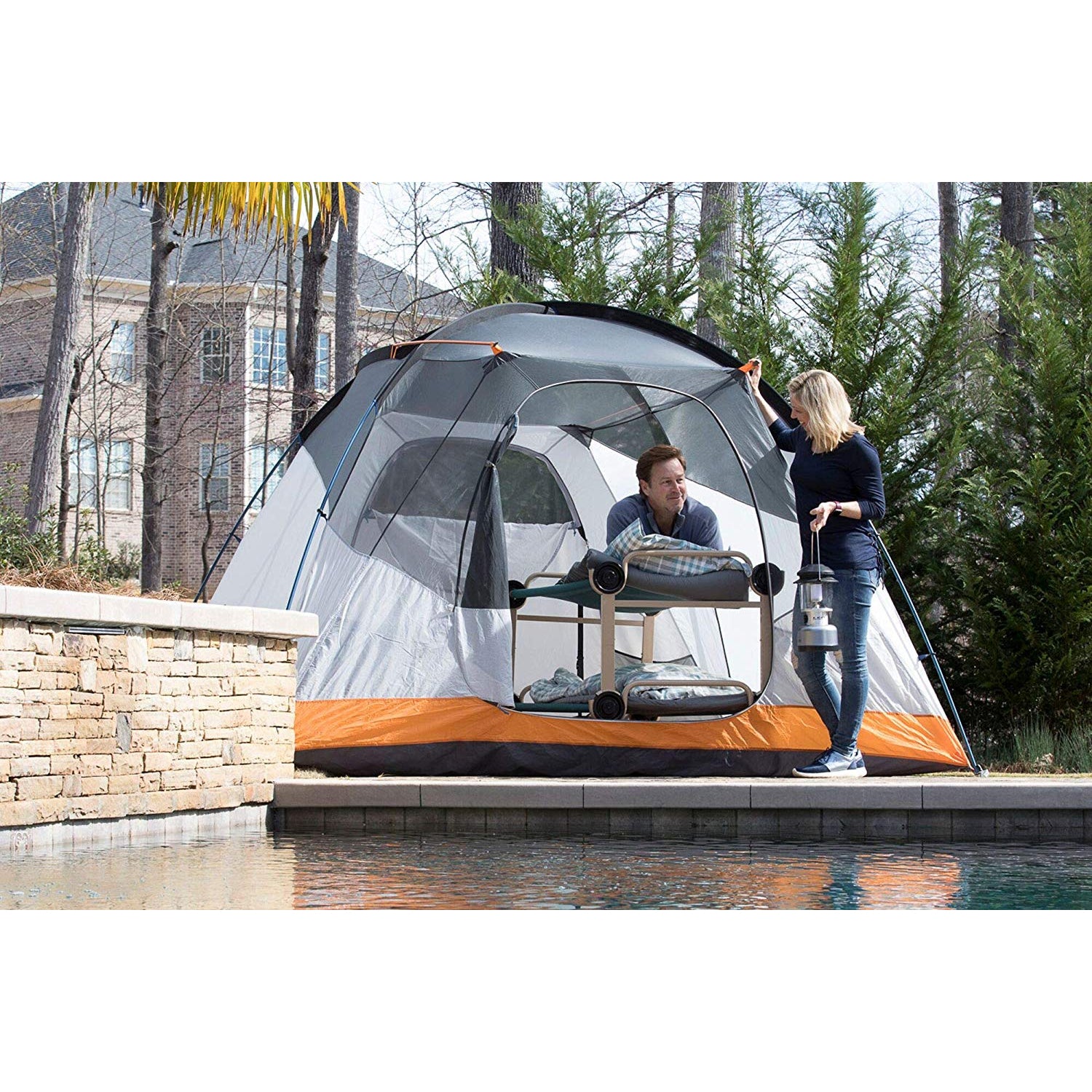 Disc-O-Bed Duvalay Luxury Memory Foam Sleeping Pad & Duvet, Plaid (Open Box) - VMInnovations
