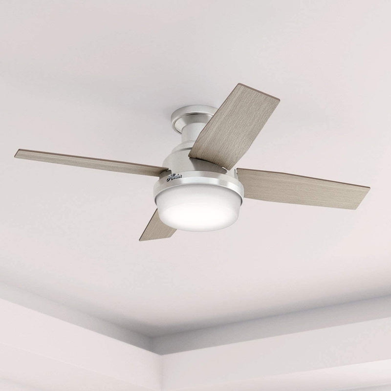 Hunter Fan Company Dempsey Ceiling Fan with LED Light, Grey Oak (For Parts)