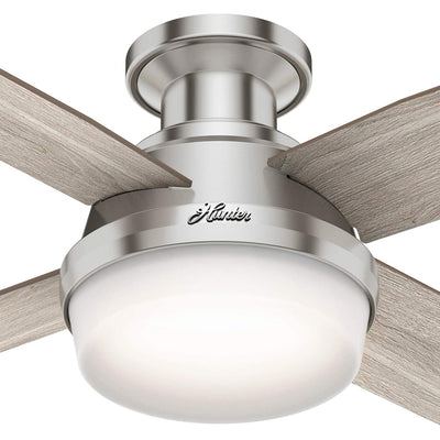 Hunter Fan Company Dempsey Ceiling Fan with LED Light, Grey Oak (For Parts)
