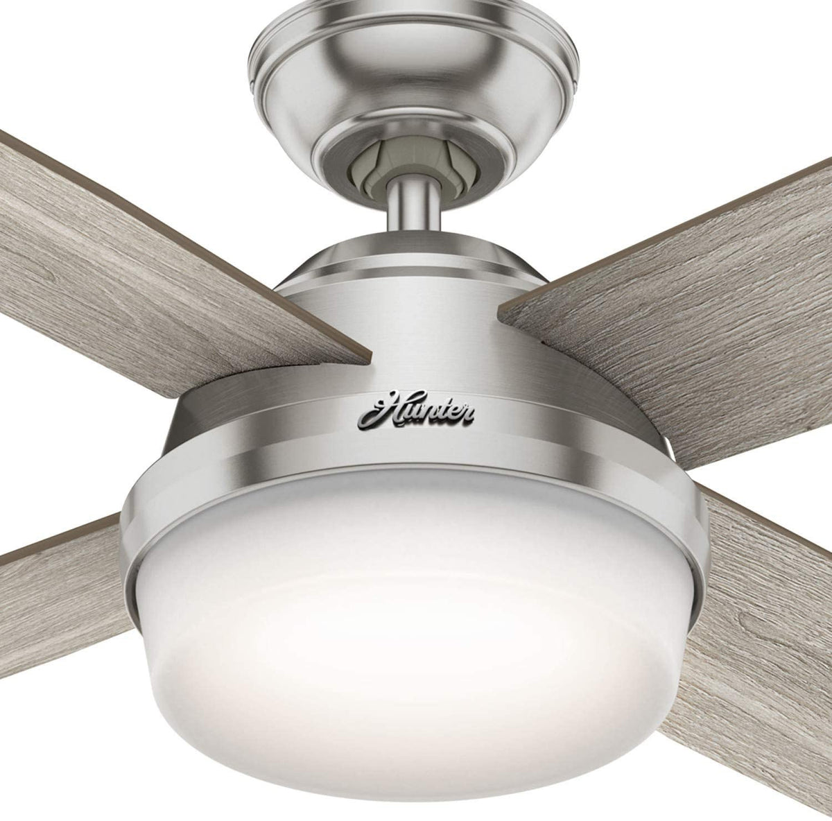 Hunter Fan Company Dempsey Ceiling Fan, LED Light & Remote, Grey Oak (Open Box)