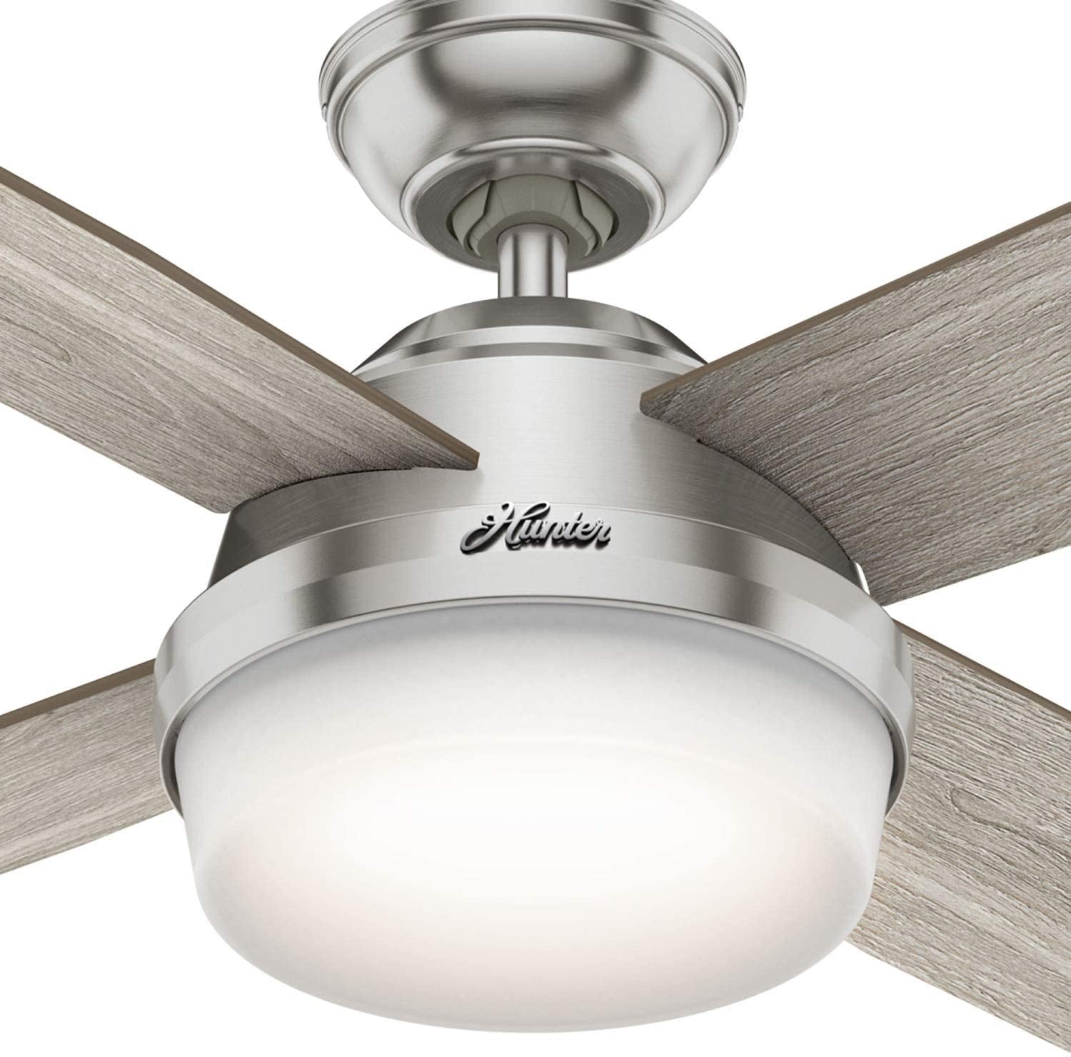 Hunter Fan Company Dempsey Ceiling Fan, LED Light & Remote, Grey Oak (Open Box)