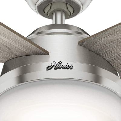 Hunter Fan Company Dempsey Ceiling Fan, LED Light & Remote, Grey Oak (Open Box)
