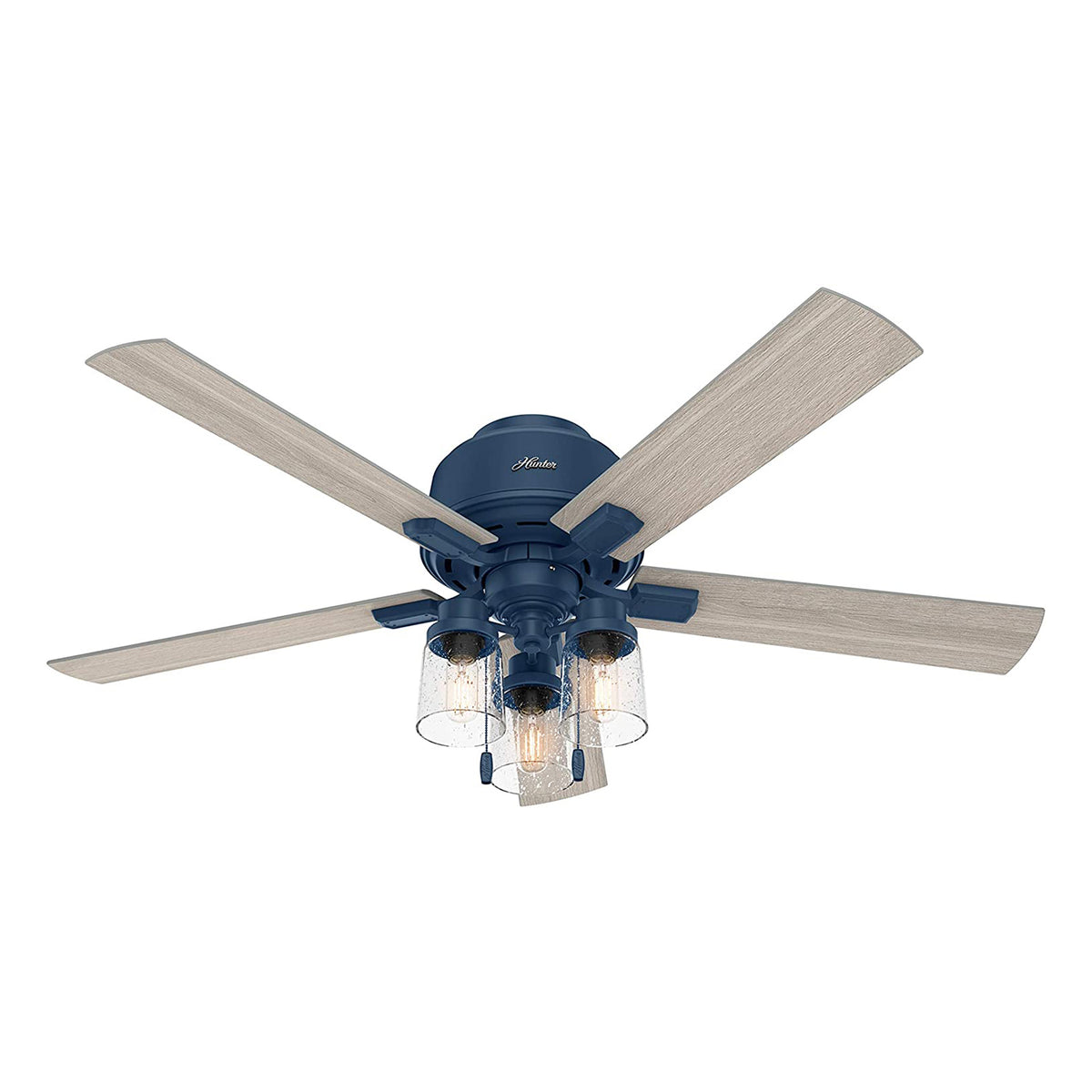 Hunter Fan Company Hartland 52" Indoor Home Low Profile Ceiling Fan w/ LED Light