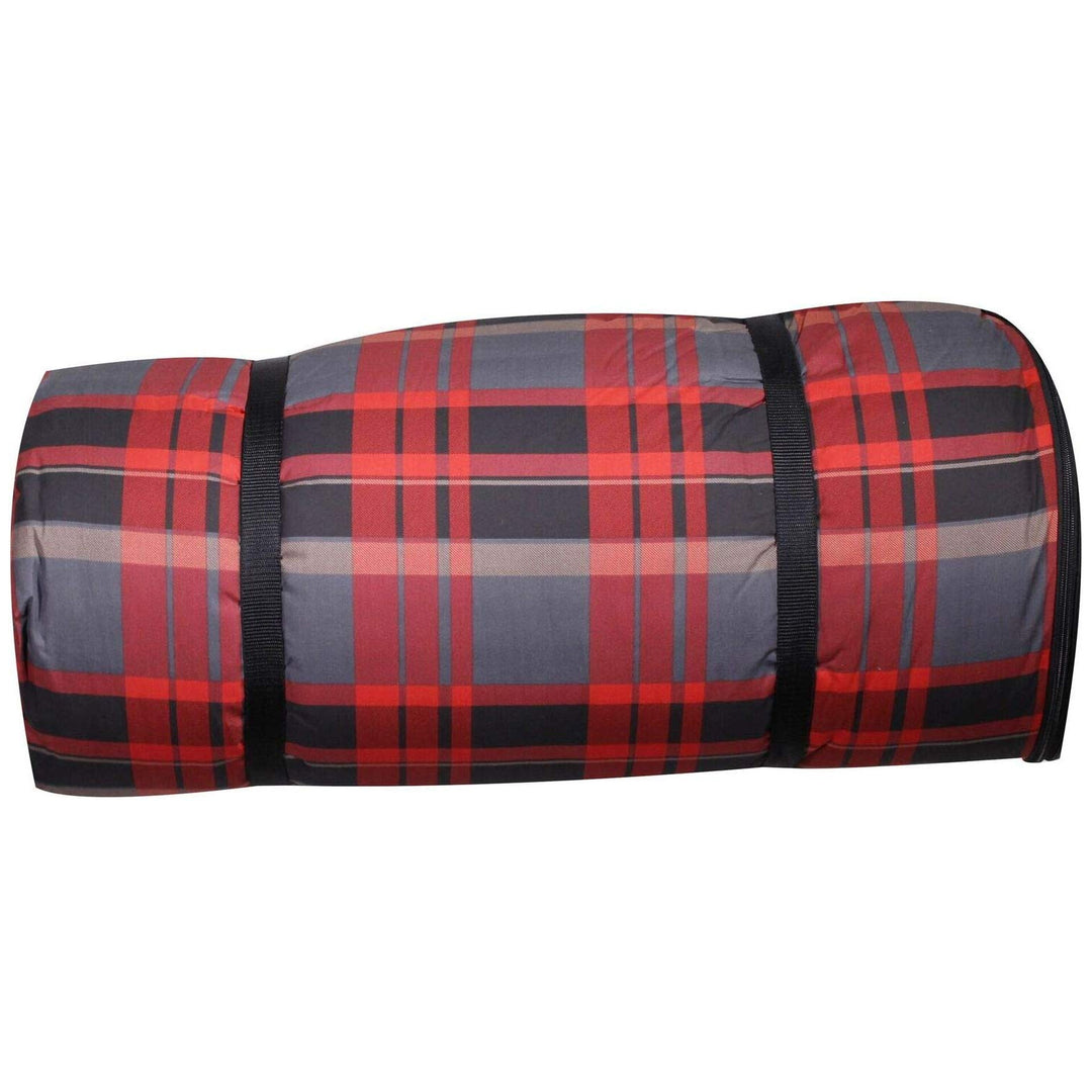 Disc-O-Bed Duvalay Child Memory Foam Sleeping Pad Duvet Mat, Lumberjack Plaid