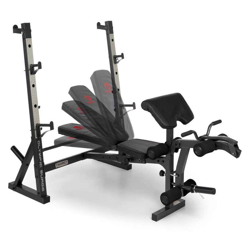 Marcy Diamond Olympic Surge Multipurpose Home Gym Workout Weight Bench | MD857