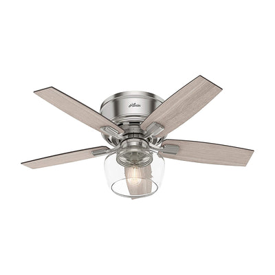 Hunter Bennett 44" Ceiling Fan with Remote Control, Brushed Nickel (Open Box)