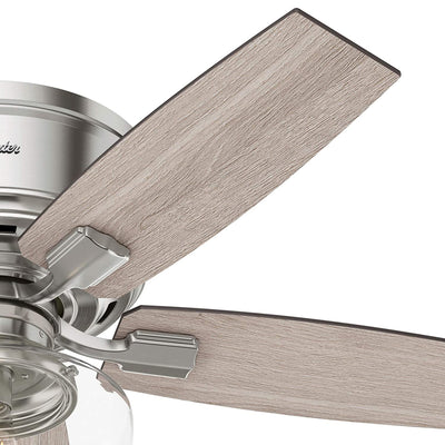 Hunter Bennett 44" Ceiling Fan with Remote Control, Brushed Nickel (Open Box)
