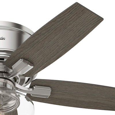 Hunter Bennett 44" Ceiling Fan with Remote Control, Brushed Nickel (Open Box)