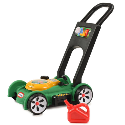 Little Tikes Toddler Gas N Go Lawn Push Mower Pretend Play Toy w/ Sounds, Green