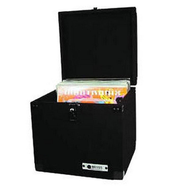 Odyssey Carpeted Record Storage Utility Case for 90 12" Vinyl Records/LPs, Black