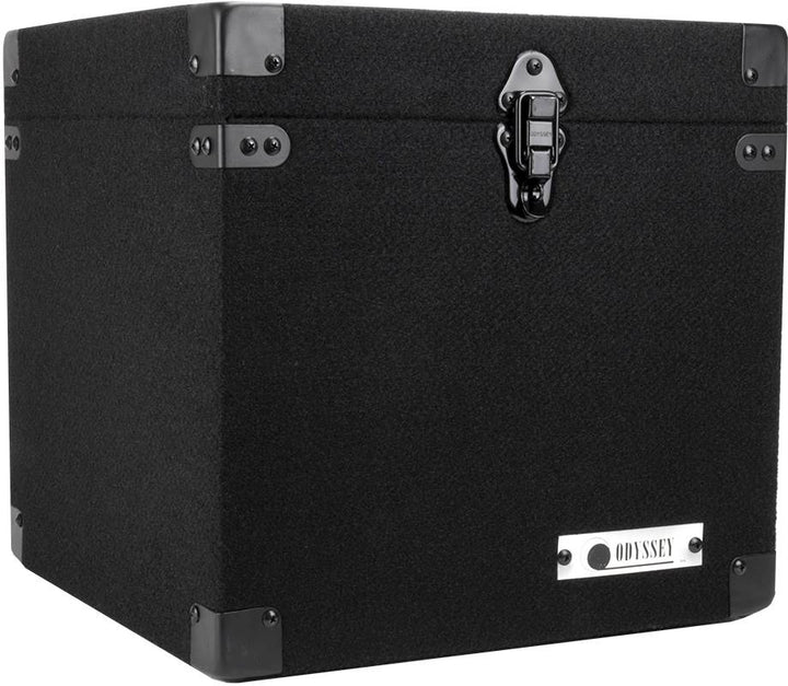 Odyssey Carpeted Record Storage Utility Case for 90 12" Vinyl Records/LPs, Black