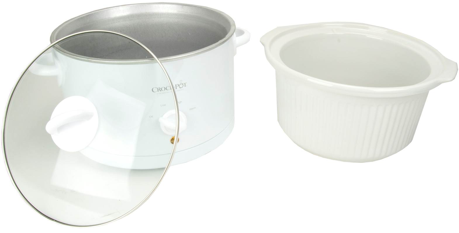 Crock-Pot 3060-W-NP Classic 6 Quart 6 Lb Round Manual Slow Cooker - Open Box