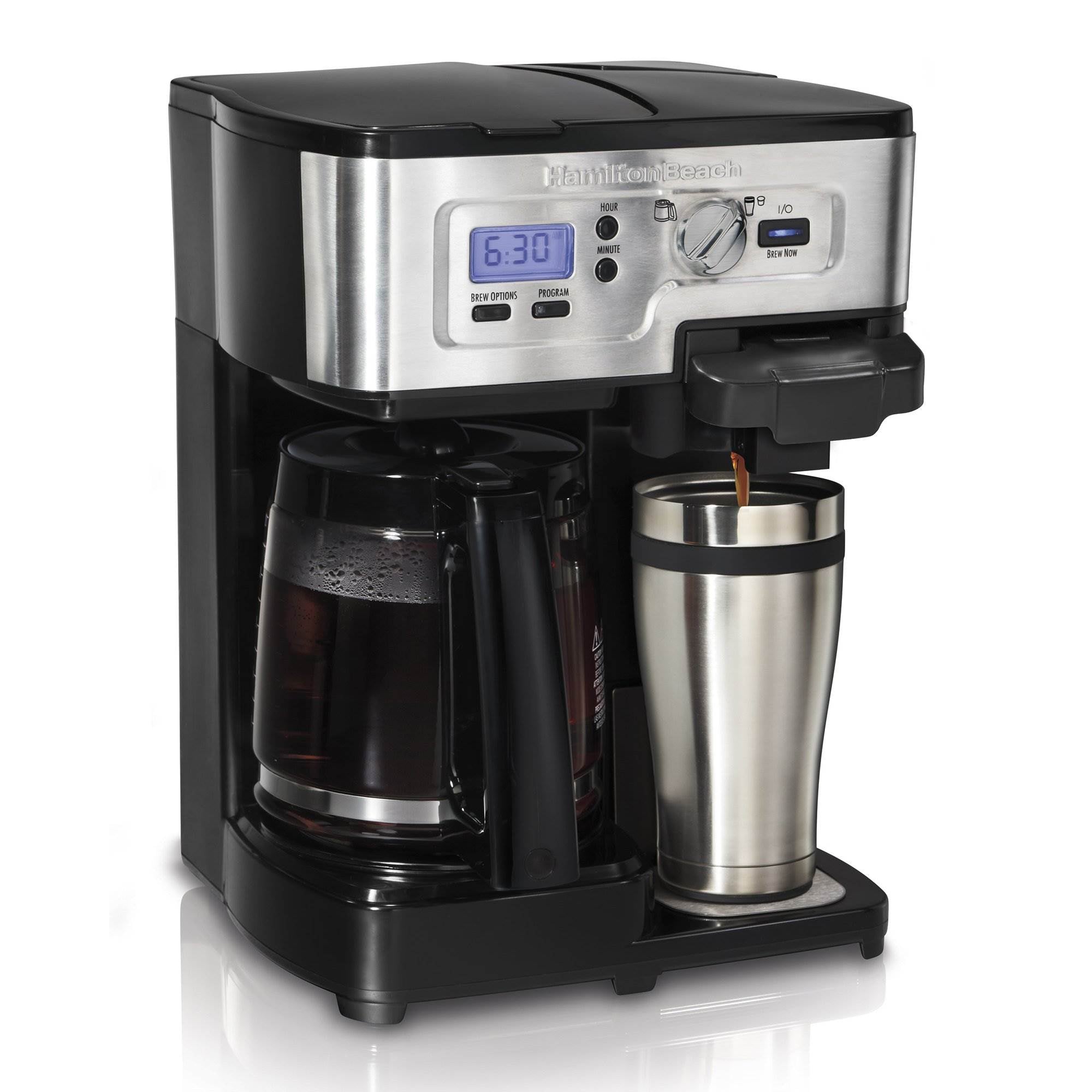 Hamilton Beach 2-Way FlexBrew Digital 1-12 Cup Coffeemaker K-Cup (Used)