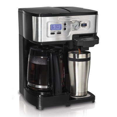 Hamilton Beach 2-Way FlexBrew Digital 1-12 Cup Coffeemaker K-Cup (Used)