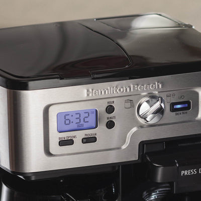 Hamilton Beach 2-Way FlexBrew Digital 1-12 Cup Coffeemaker K-Cup (Used)