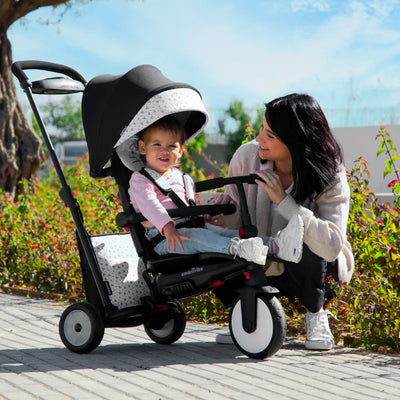 smarTrike Bunny Zoo Animal 7 in 1 Folding Kid Stroller Tricycle for 9-36 Months