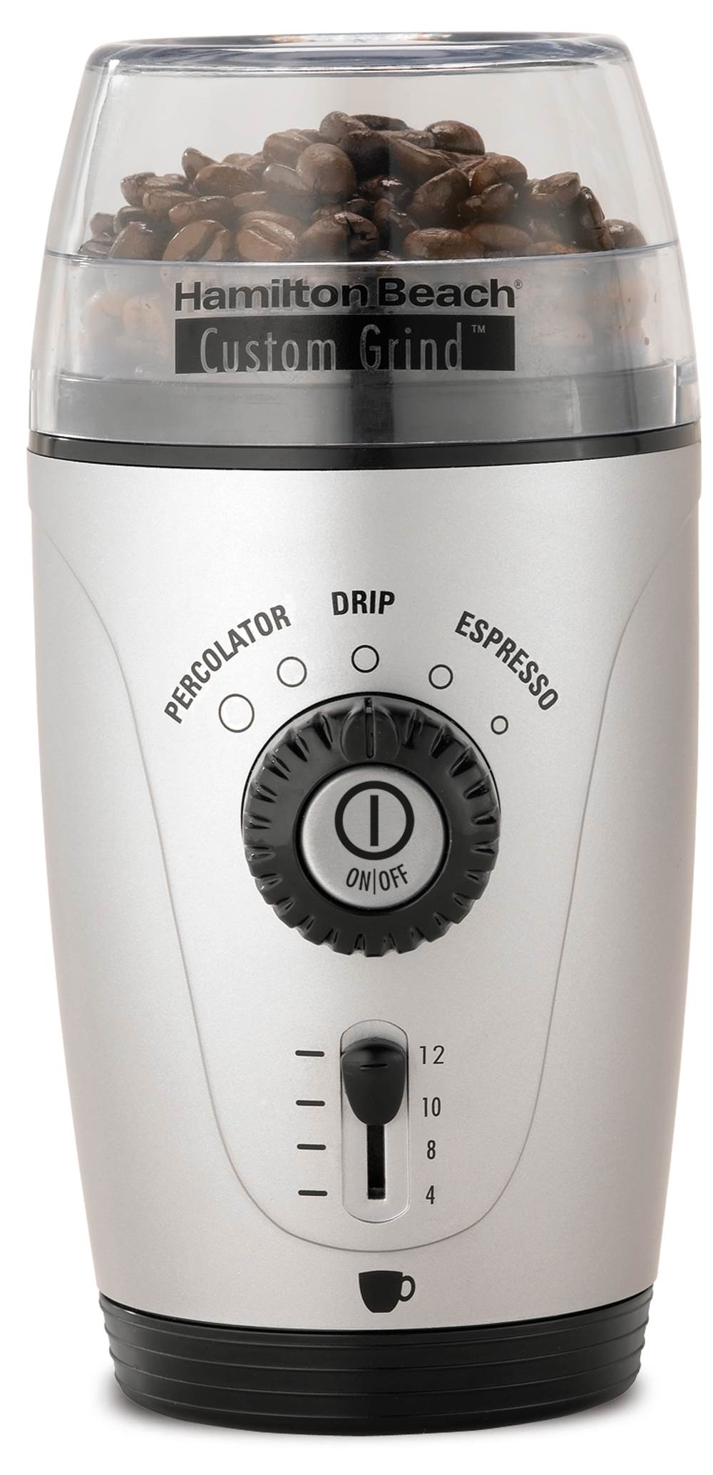 Hamilton Beach Custom Kitchen Grind Hands-Free 12 Cup Coffee Grinder (Open Box)