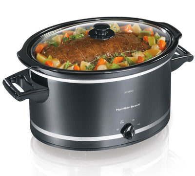 Hamilton Beach 33182 8-Quart Oval CounterTop Slow Cooker Crock Pot (Open Box)