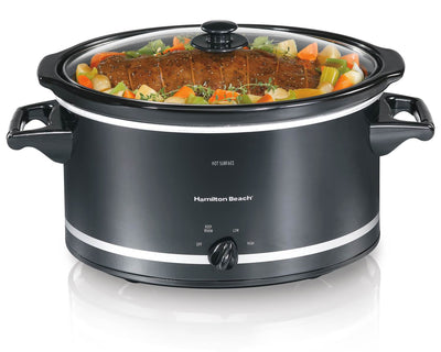 Hamilton Beach 33182 8-Quart Oval CounterTop Slow Cooker Crock Pot (Open Box)
