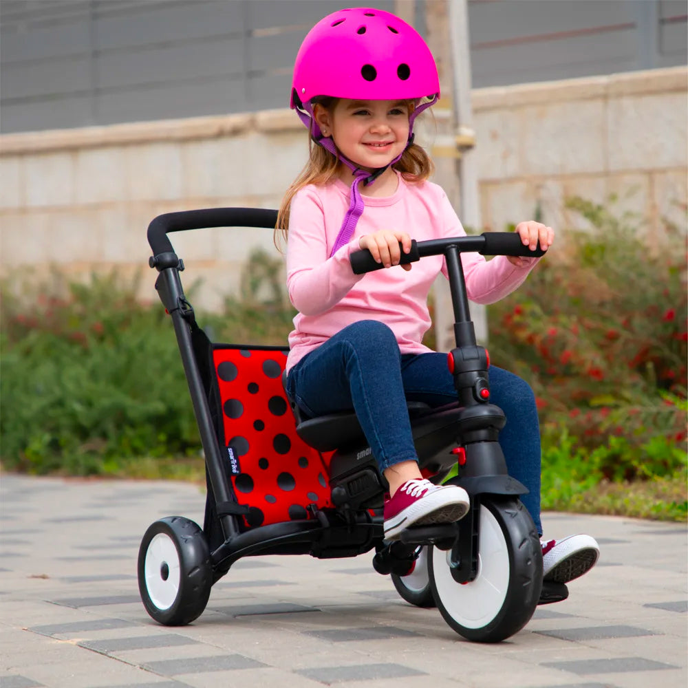 smarTrike Ladybug Zoo Animal 7 in 1 Folding Kid Stroller Tricycle for 9-36 Mos. (For Parts)