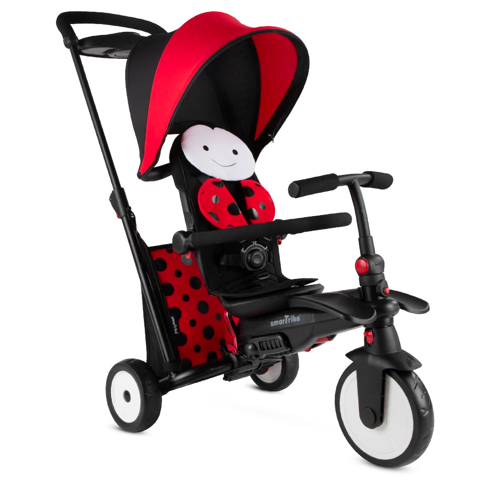 smarTrike Ladybug 7 in 1 Folding Kid Stroller Tricycle for 9-36 Mos. (Open Box)