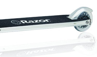 Razor Pro Model A4 Deluxe Aluminum Push/Kick Folding Scooter - Clear - Used