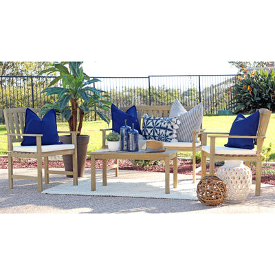 Coaster Home Furnishings Jonah 4 Piece Wooden Outdoor Patio Conversation Set