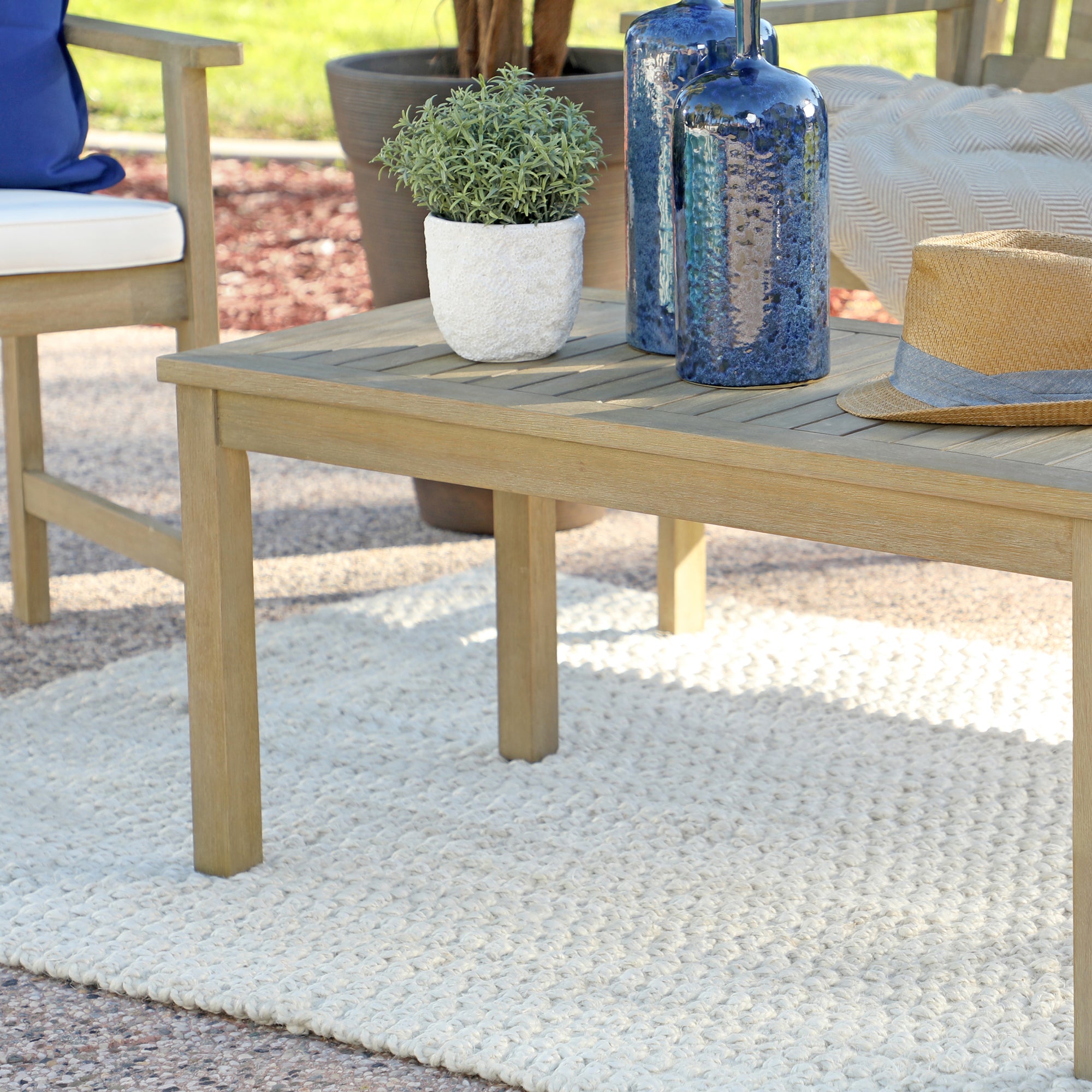 Coaster Home Furnishings Jonah 4 Piece Wooden Outdoor Patio Conversation Set