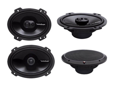 2) Rockford Fosgate P1683 6x8" 130W 3 Way + 2) P1692 6x9" 150W 2 Way Speakers