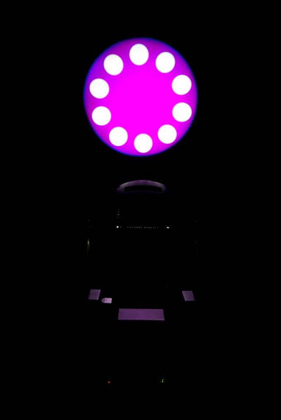 (2) CHAUVET Intimidator Spot 255 LED Lights w/ (2) ADJ Mega Par Profile Lights
