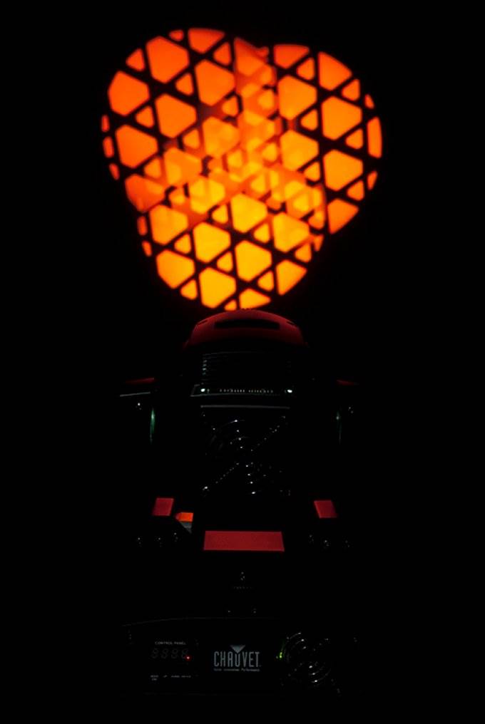 (2) CHAUVET Intimidator Spot 255 LED Lights w/ (2) ADJ Mega Par Profile Lights
