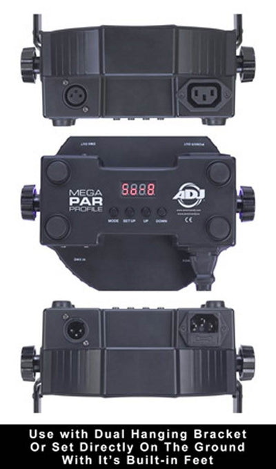 (2) CHAUVET Intimidator Spot 255 LED Lights w/ (2) ADJ Mega Par Profile Lights