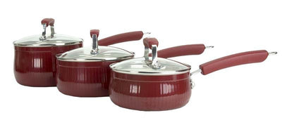 Paula Deen 17-pc Kitchen Porcelain Cookware Set Nonstick Pots Pans - Missing Lid