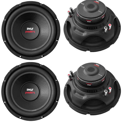 Pyle PLPW10D Power 10" 1000W 4 Ohm Car Audio Dual Voice Coil Subwoofer (4 Pack) - VMInnovations