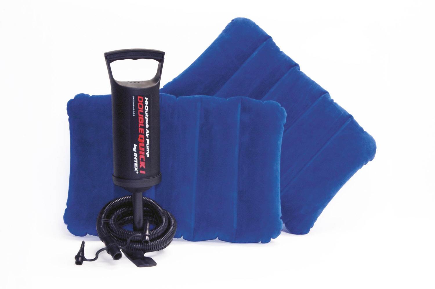 INTEX Queen Classic Raised Downy Airbed Mattress Bed with Hand Pump (Open Box)