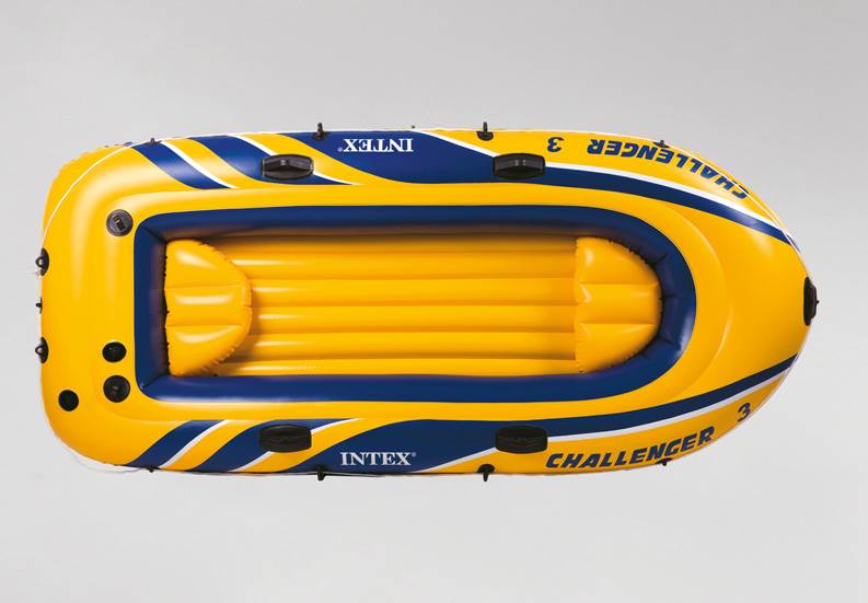 Intex Challenger 3 Inflatable Three-Person Boat Raft | 68369EP (Open Box)